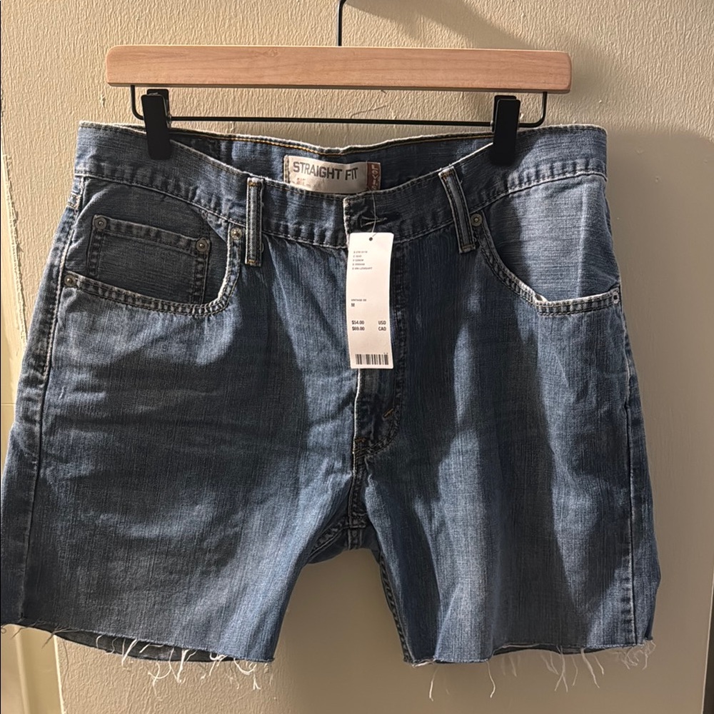 Levi's Blue Jean Shorts Distressed Cut-Off Style
